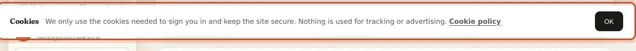 The cookie notice