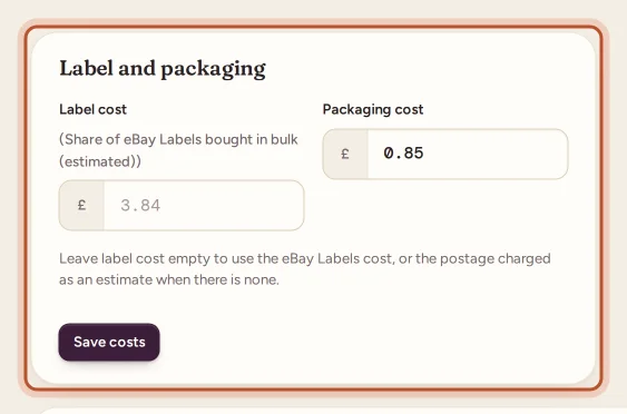 The Label and packaging form